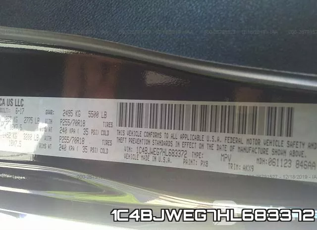 1C4BJWEG7HL683372 фото 10
