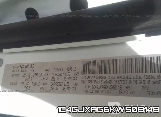 1C4GJXAG6KW508148 фото 10