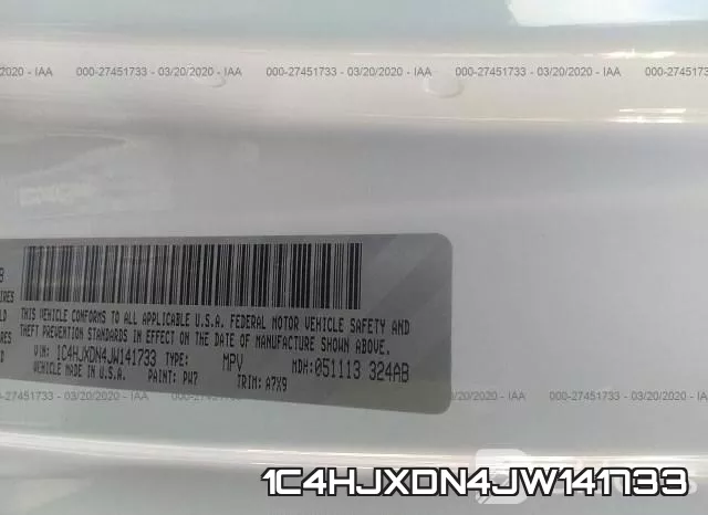 1C4HJXDN4JW141733 фото 10