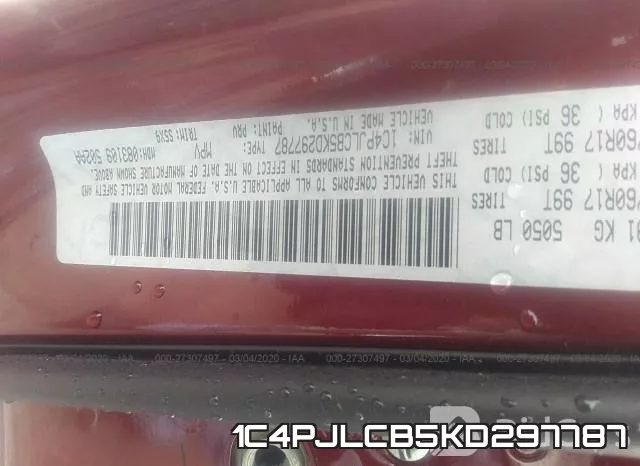 1C4PJLCB5KD297787 фото 10
