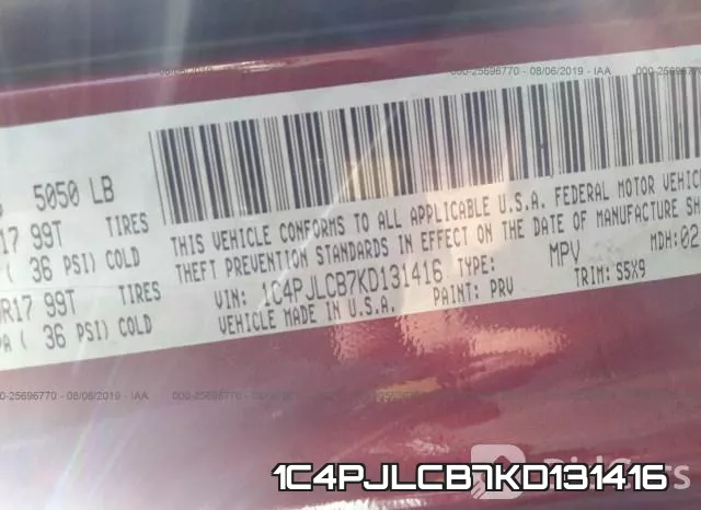 1C4PJLCB7KD131416 фото 10