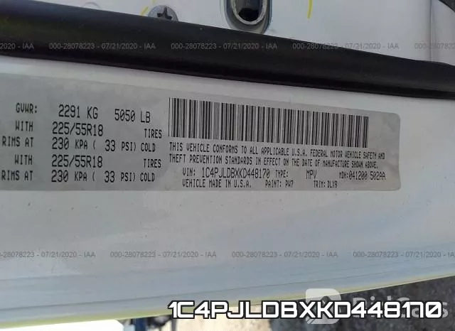 1C4PJLDBXKD448170 фото 10