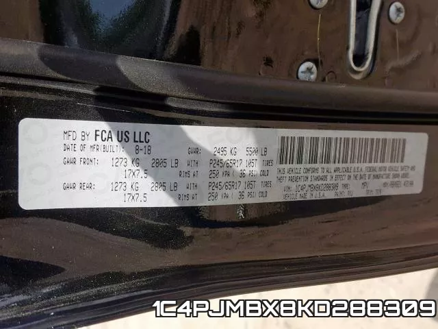 1C4PJMBX8KD288309 фото 2