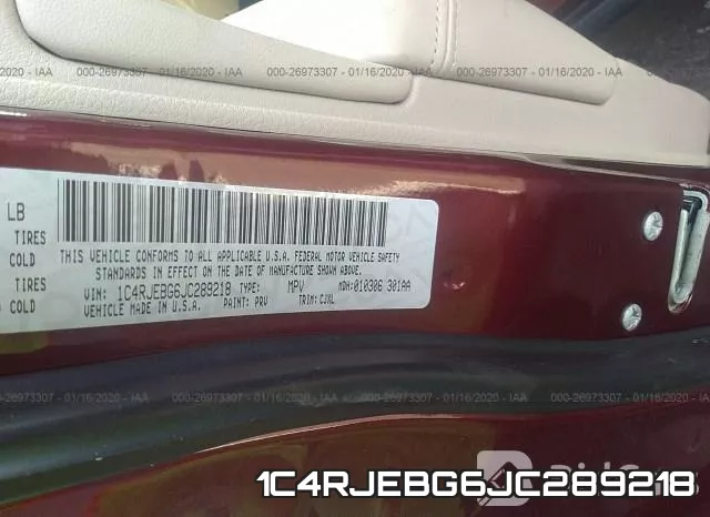 1C4RJEBG6JC289218 фото 10