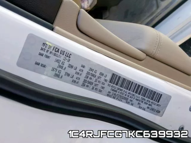 1C4RJFCG7KC639932 фото 2