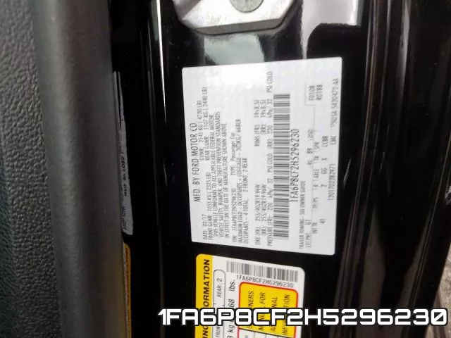 1FA6P8CF2H5296230 фото 2