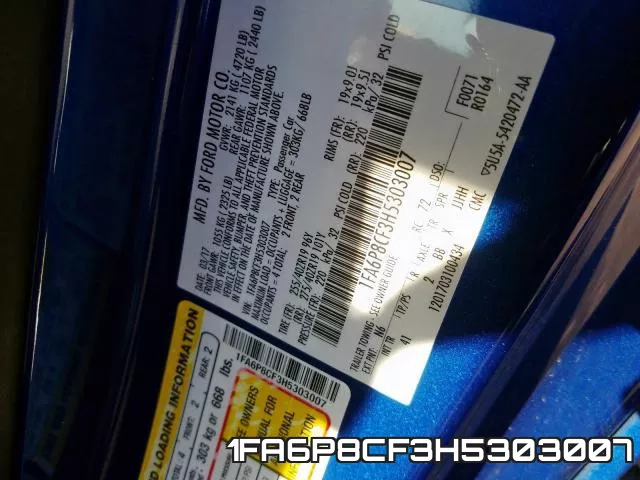 1FA6P8CF3H5303007 фото 2