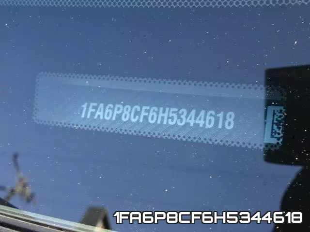1FA6P8CF6H5344618 фото 2