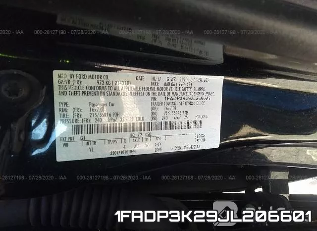 1FADP3K29JL206601 фото 10