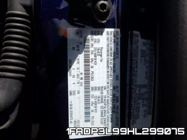 1FADP3L99HL299075 фото 2