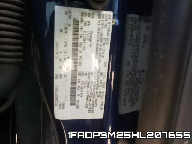 1FADP3M25HL207655 фото 2