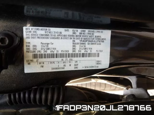 1FADP3N20JL278766 фото 2