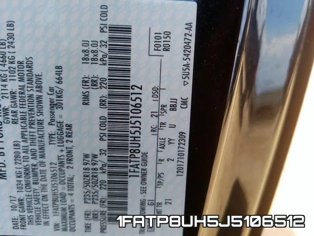 1FATP8UH5J5106512 фото 2