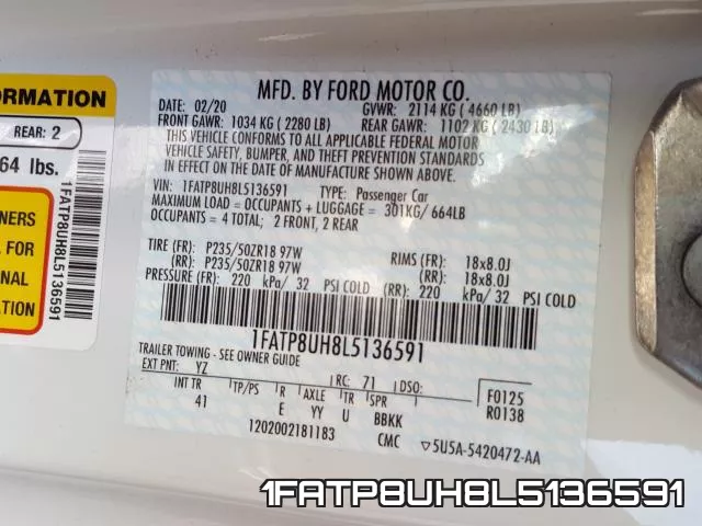 1FATP8UH8L5136591 фото 2