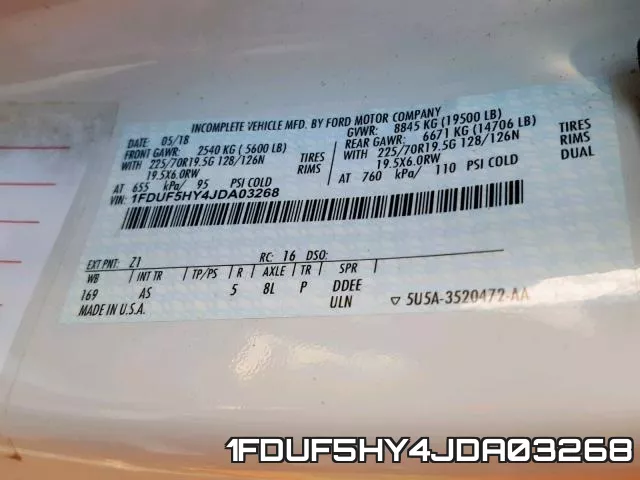 1FDUF5HY4JDA03268 фото 2