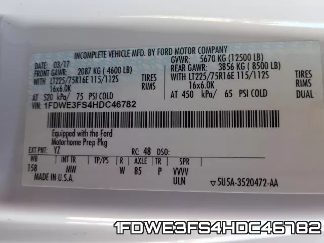1FDWE3FS4HDC46782 фото 2