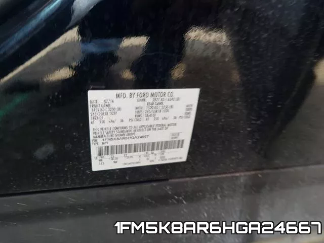 1FM5K8AR6HGA24667 фото 2