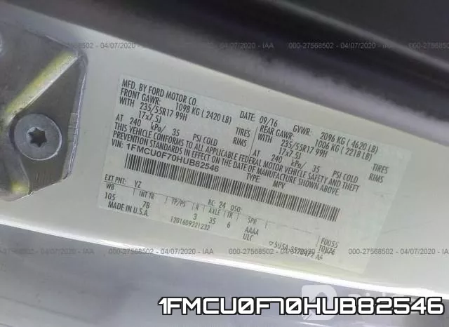 1FMCU0F70HUB82546 фото 9