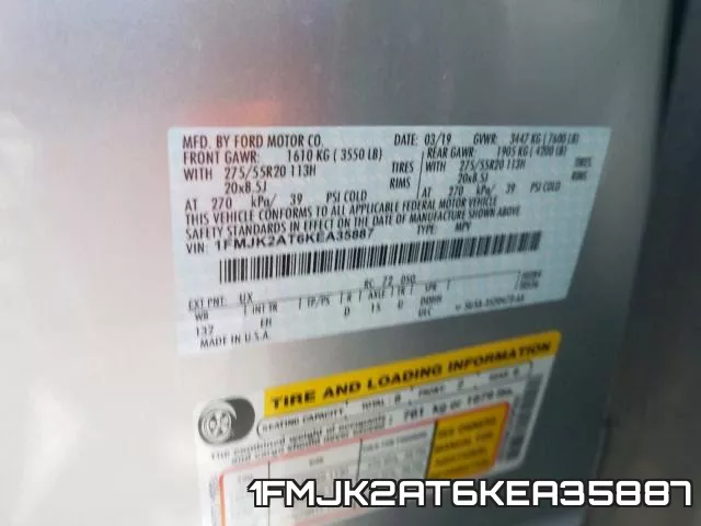 1FMJK2AT6KEA35887 фото 2