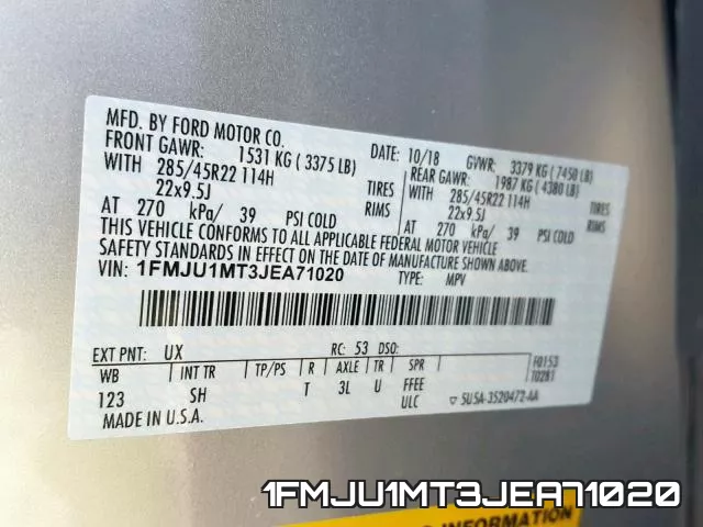1FMJU1MT3JEA71020 фото 2