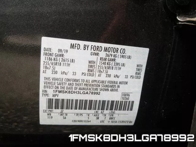 1FMSK8DH3LGA78992 фото 2