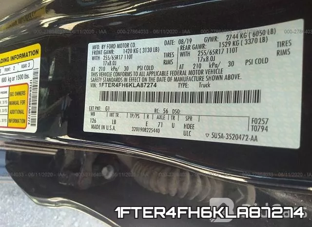 1FTER4FH6KLA87274 фото 10