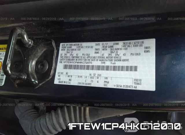 1FTEW1CP4HKC72070 фото 9