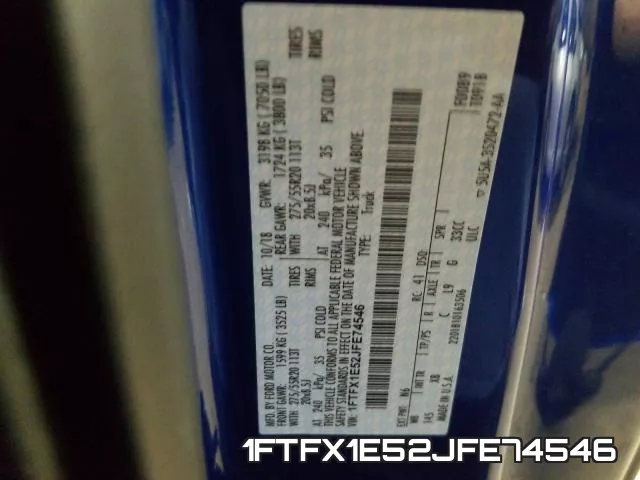 1FTFX1E52JFE74546 фото 2