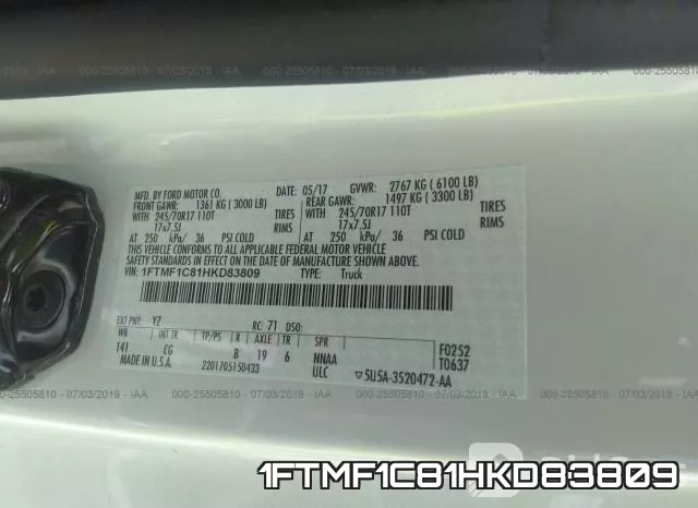 1FTMF1C81HKD83809 фото 10