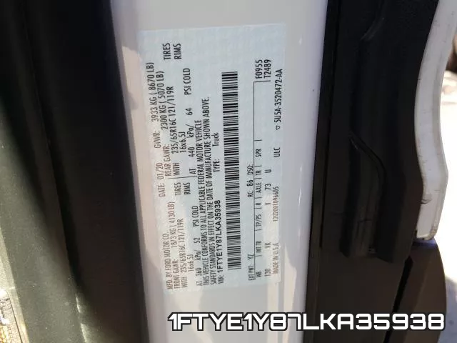 1FTYE1Y87LKA35938 фото 2