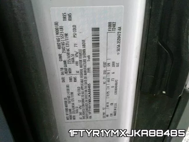 1FTYR1YMXJKA88485 фото 2