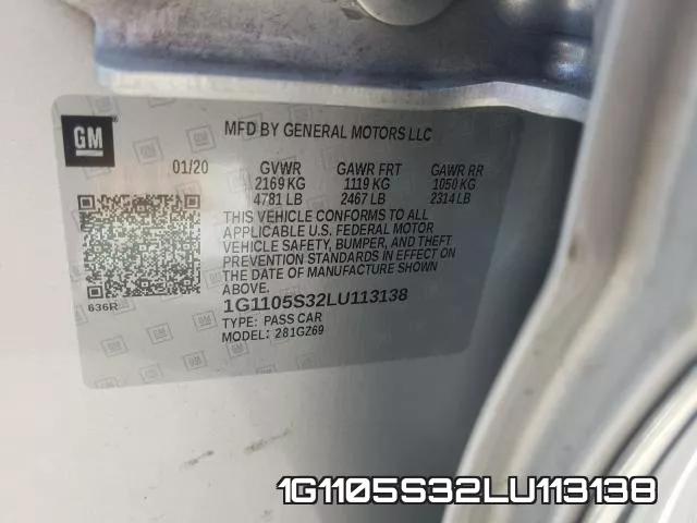 1G1105S32LU113138 фото 2