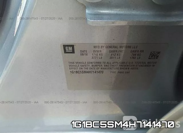 1G1BC5SM4H7141470 фото 10