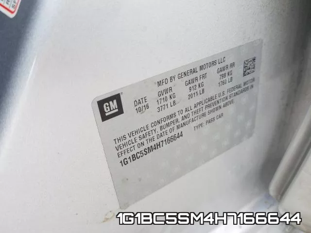 1G1BC5SM4H7166644 фото 2