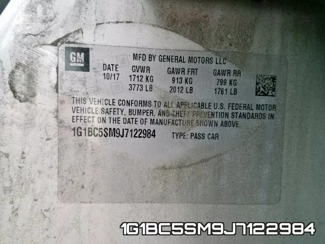 1G1BC5SM9J7122984 фото 2