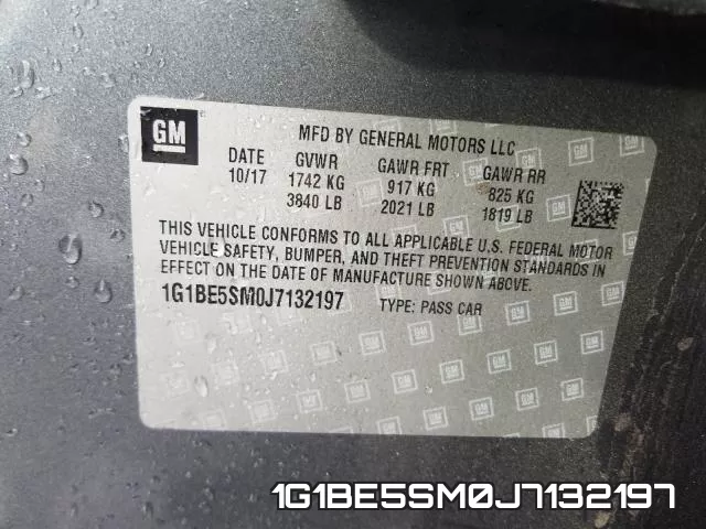 1G1BE5SM0J7132197 фото 2