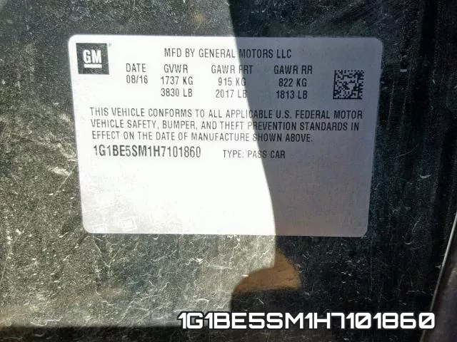 1G1BE5SM1H7101860 фото 2
