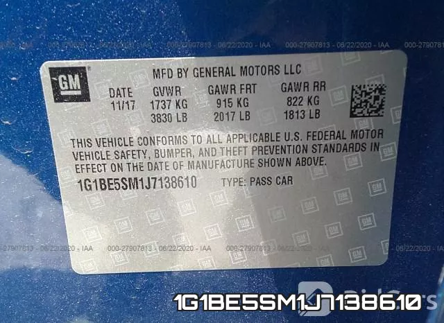 1G1BE5SM1J7138610 фото 10
