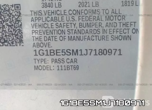 1G1BE5SM1J7180971 фото 10