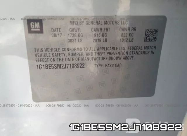 1G1BE5SM2J7108922 фото 10