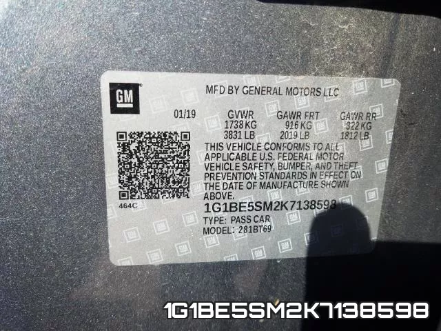 1G1BE5SM2K7138598 фото 2