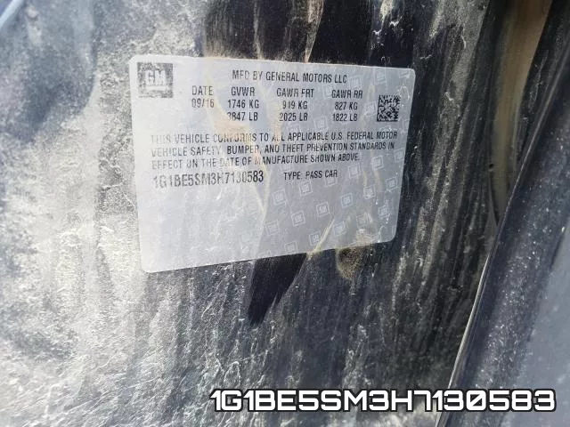 1G1BE5SM3H7130583 фото 2