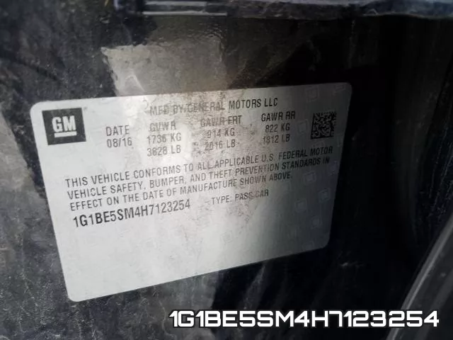 1G1BE5SM4H7123254 фото 2