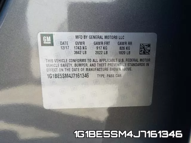 1G1BE5SM4J7161346 фото 2
