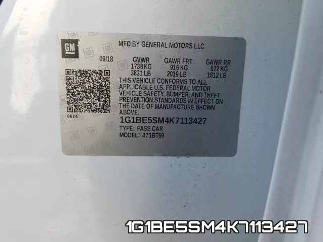 1G1BE5SM4K7113427 фото 2