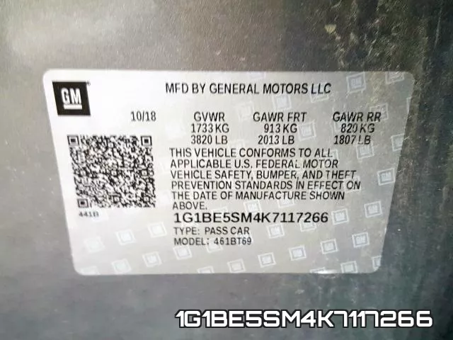1G1BE5SM4K7117266 фото 2