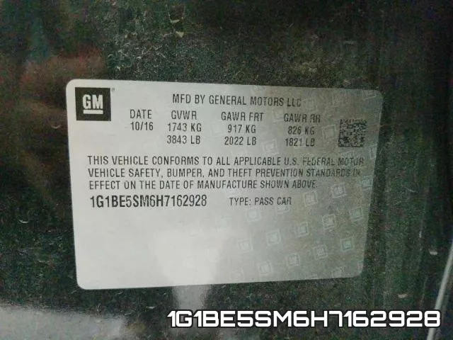1G1BE5SM6H7162928 фото 2