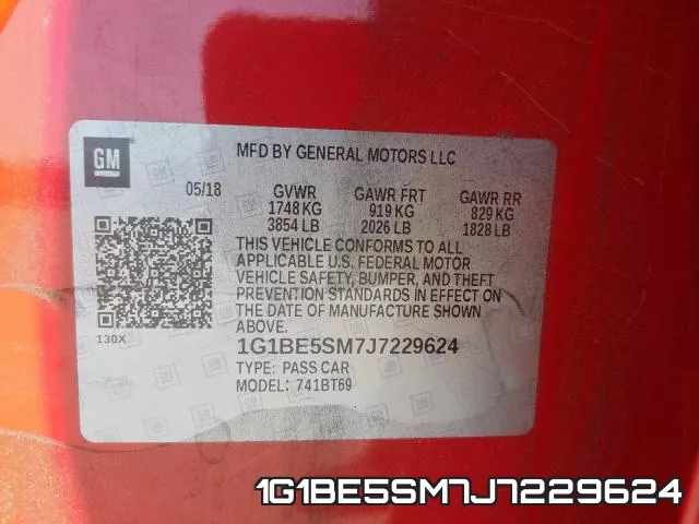 1G1BE5SM7J7229624 фото 2