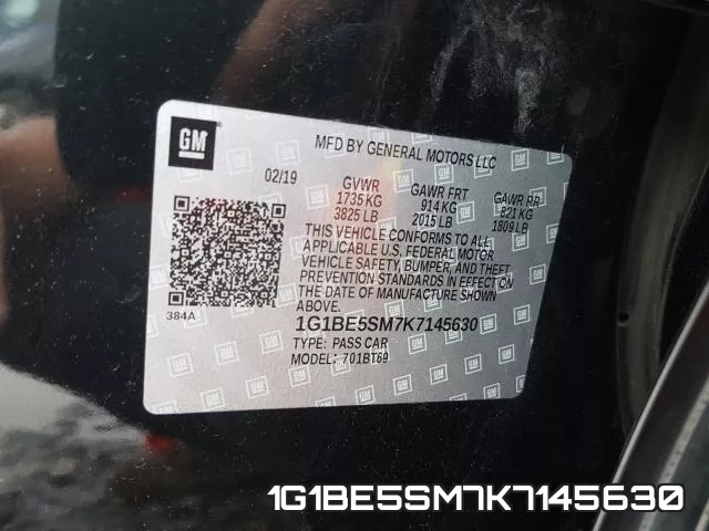 1G1BE5SM7K7145630 фото 2