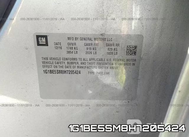 1G1BE5SM8H7205424 фото 10